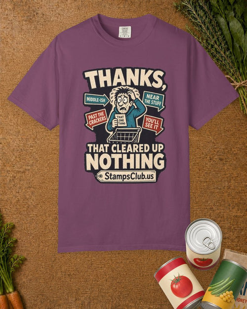 Aisle Twelve Somewhere Tee Berry in-context mockup