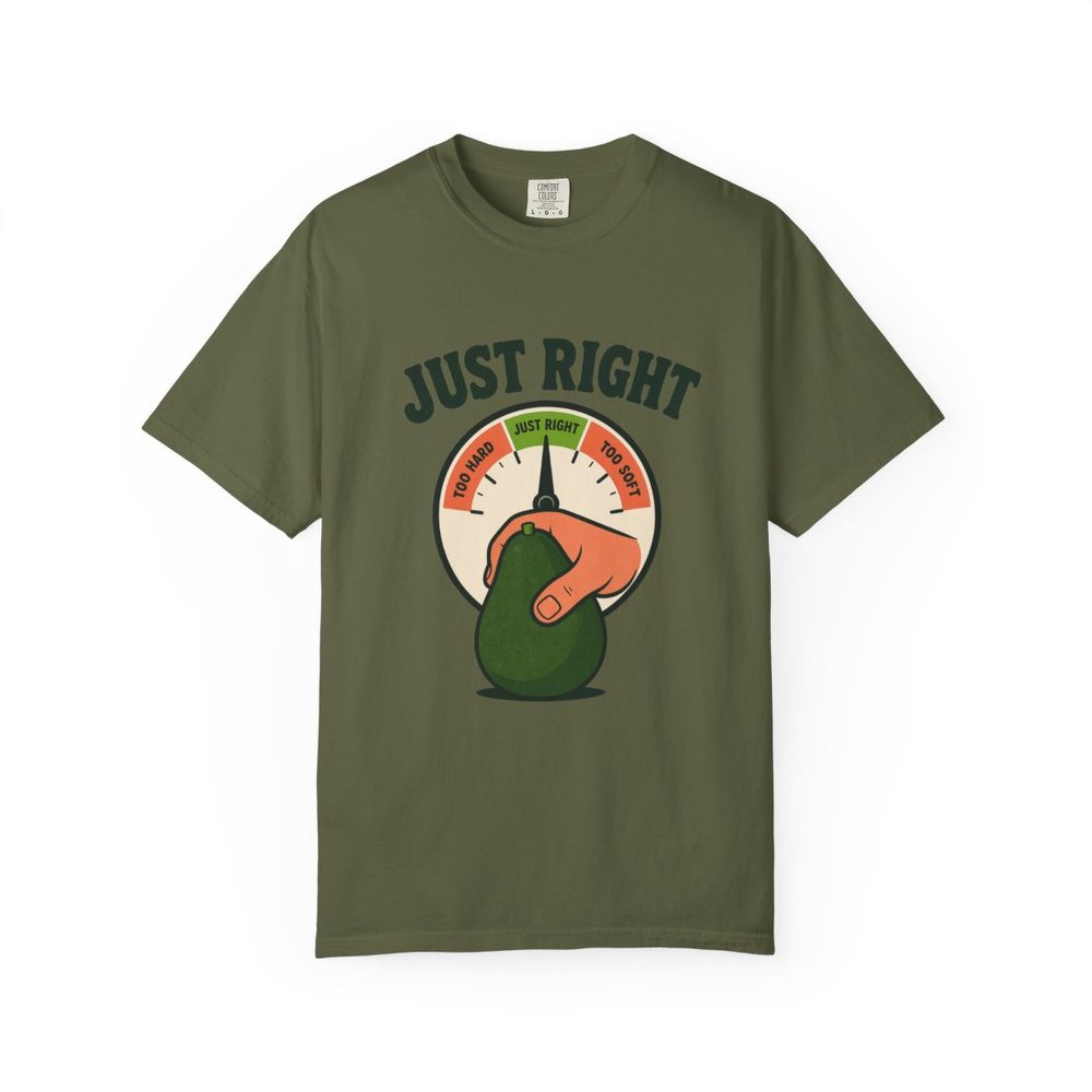 Just Right Tee Hemp front mockup