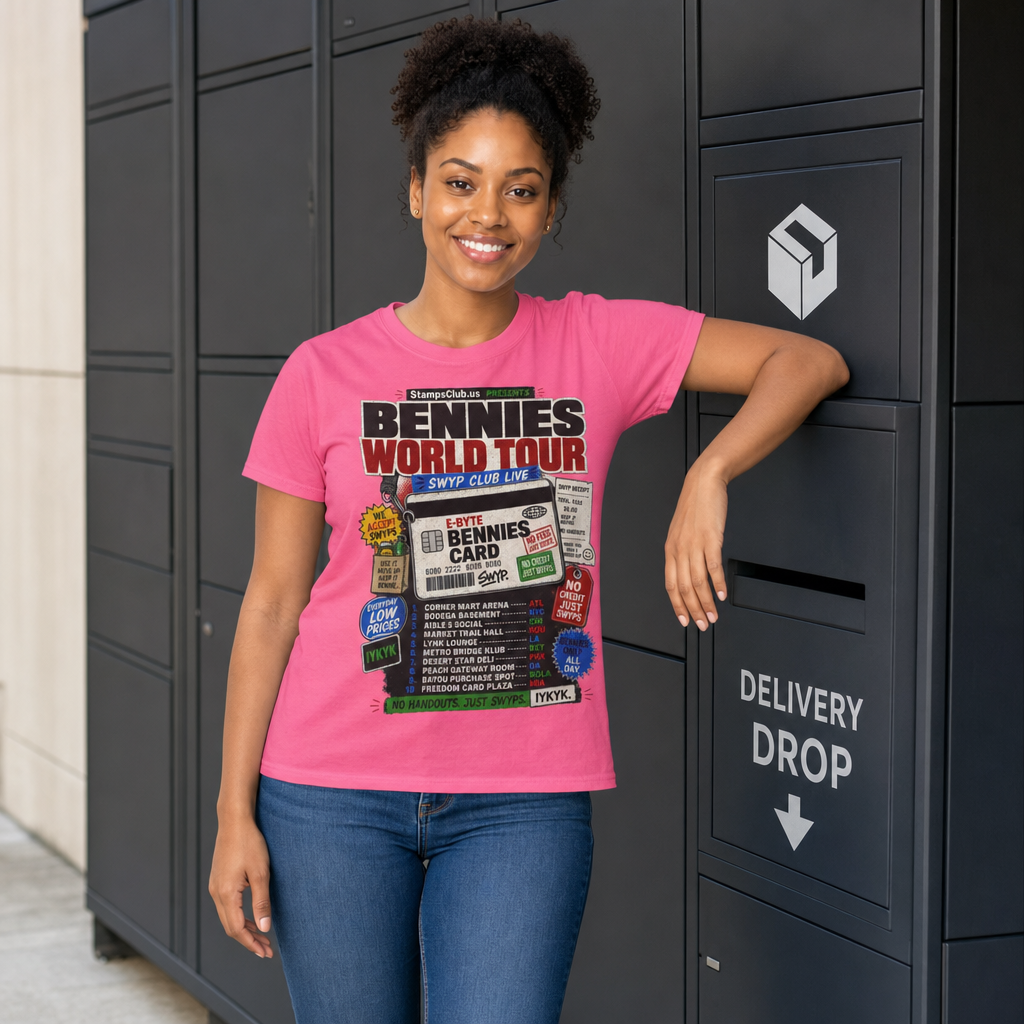 Bennies World Tour Streetwear Tee primary mockup