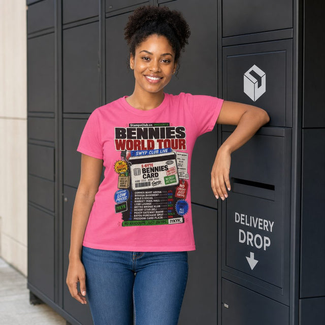 Bennies World Tour Streetwear Tee primary mockup