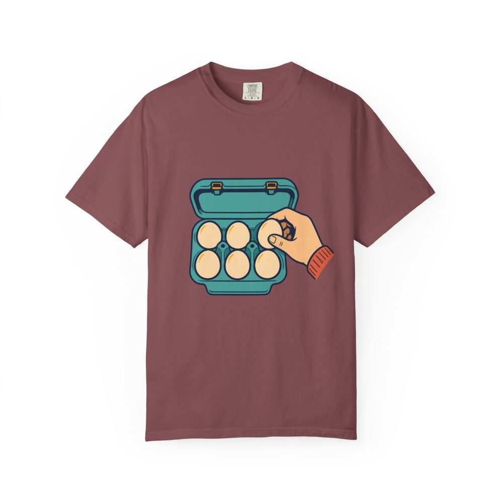 Bottom Check Tee Brick front mockup