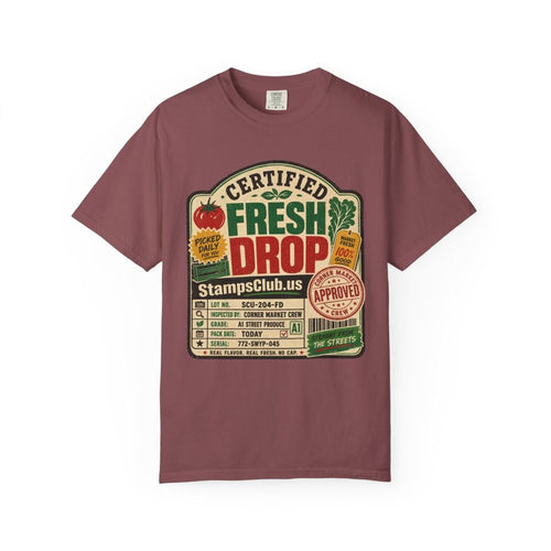 Certified Fresh Drop Tee Brick front mockup