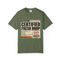 Certified Fresh Drop Vintage Tee Sage front mockup