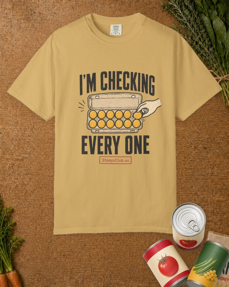 Don't Rush the Dozen Tee Mustard in-context mockup