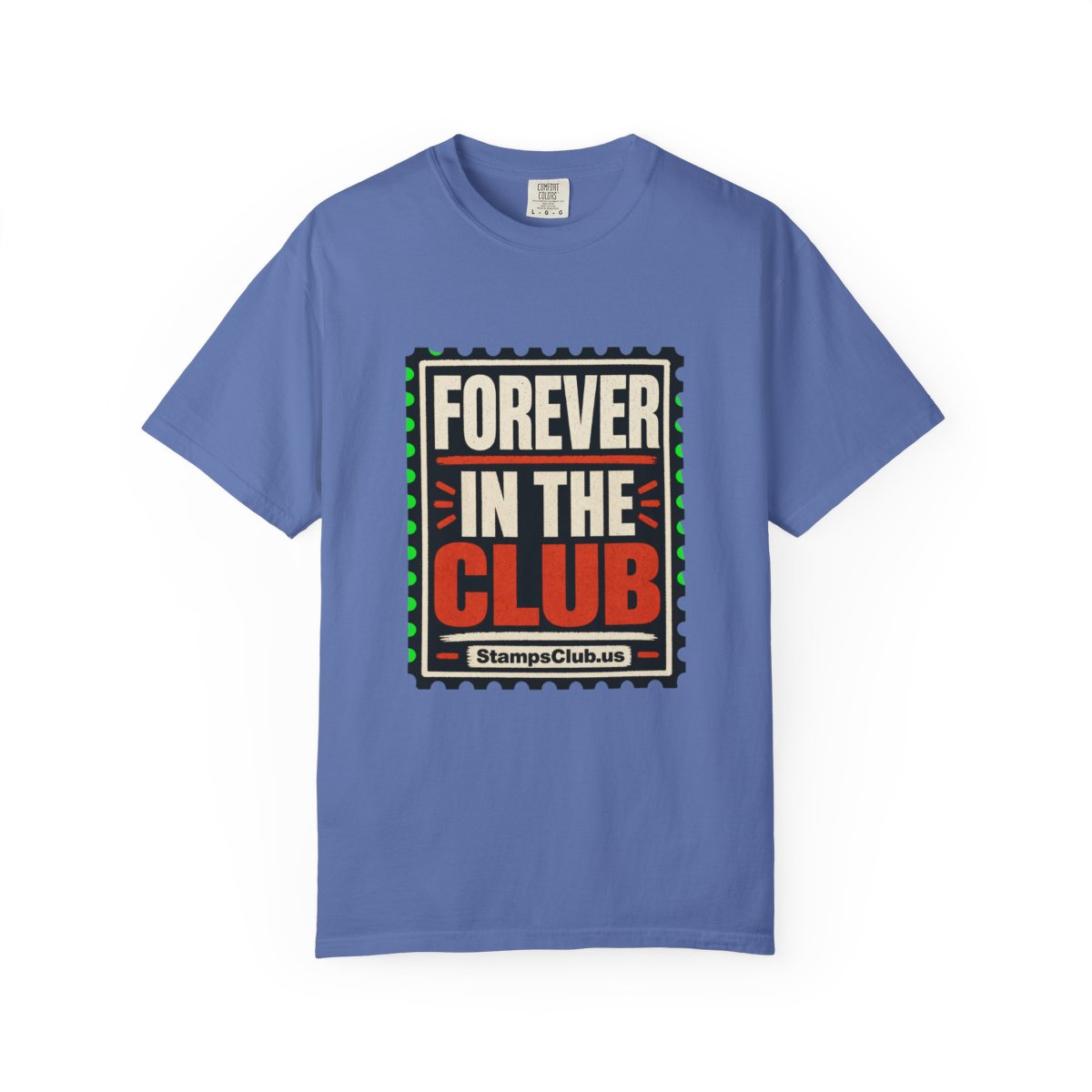 Forever Club Minimalist Tee Mystic Blue front mockup