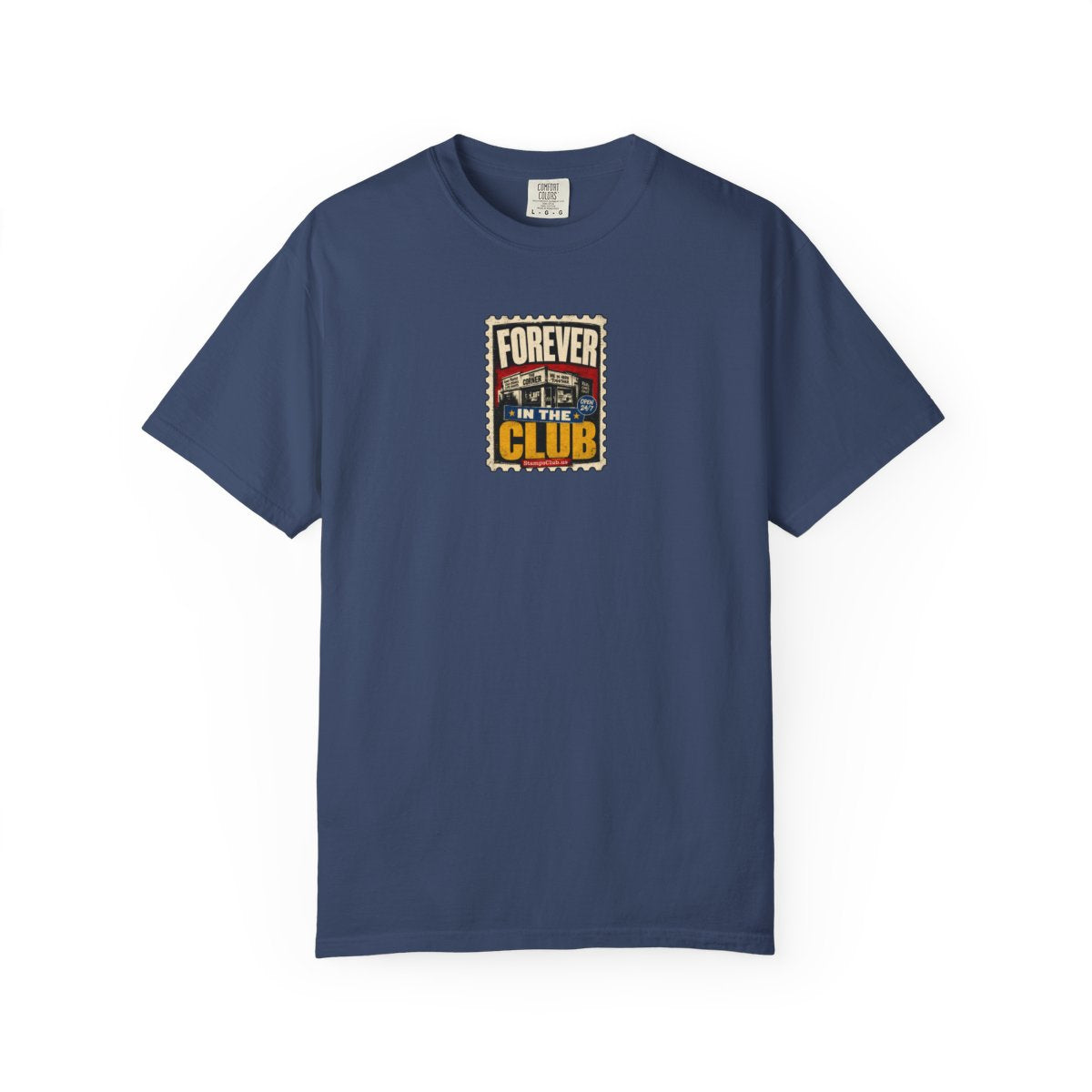 Forever Club Streetwear Tee China Blue front mockup