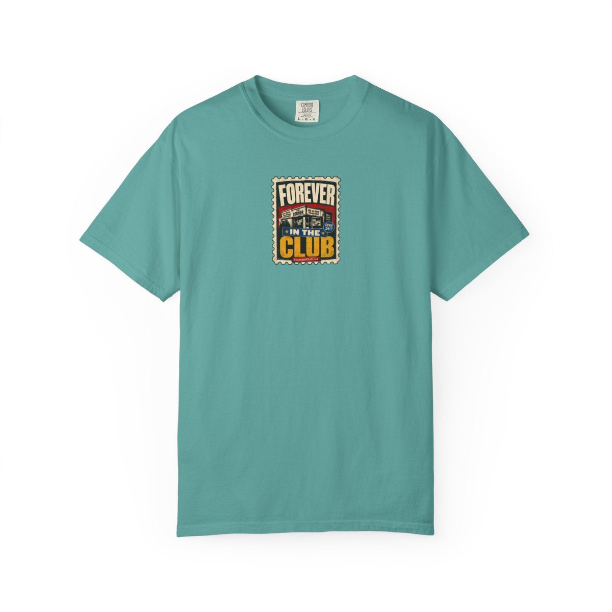 Forever Club Streetwear Tee Seafoam front mockup