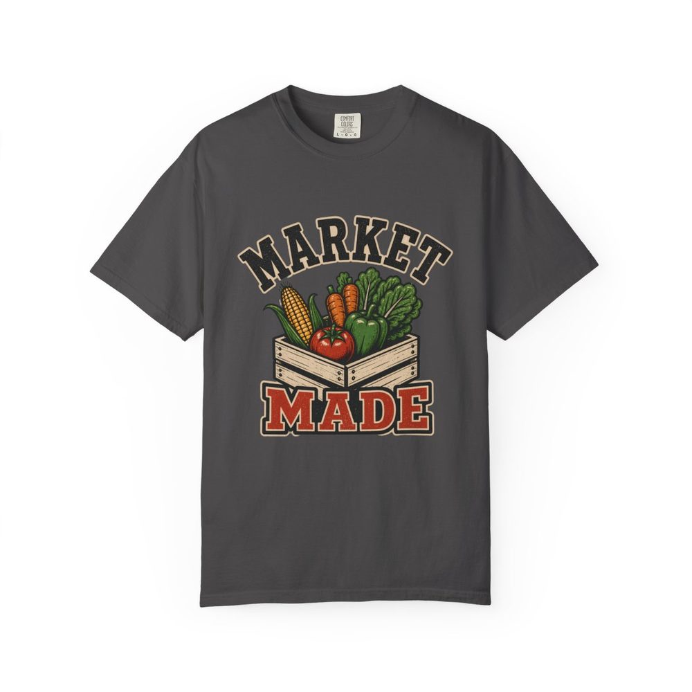 Market Made Tee Graphite front mockup