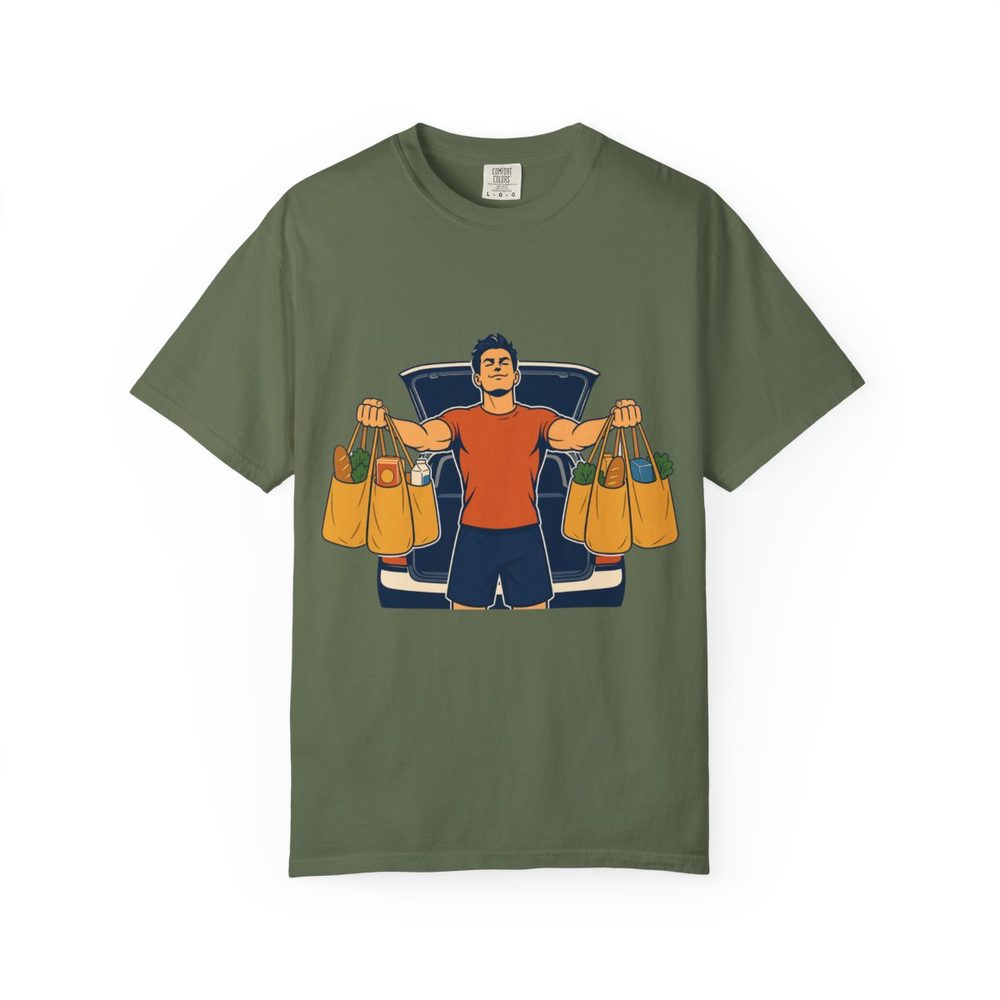 No Second Walk Tee Sage front mockup