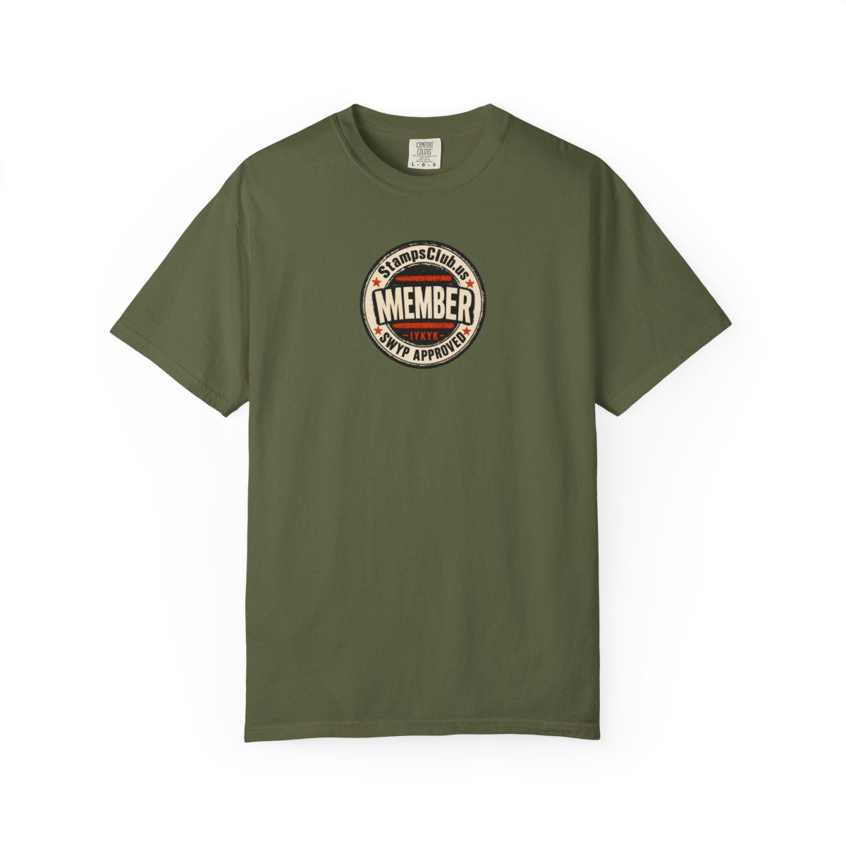 Official Member Stamp Streetwear Tee Hemp front mockup