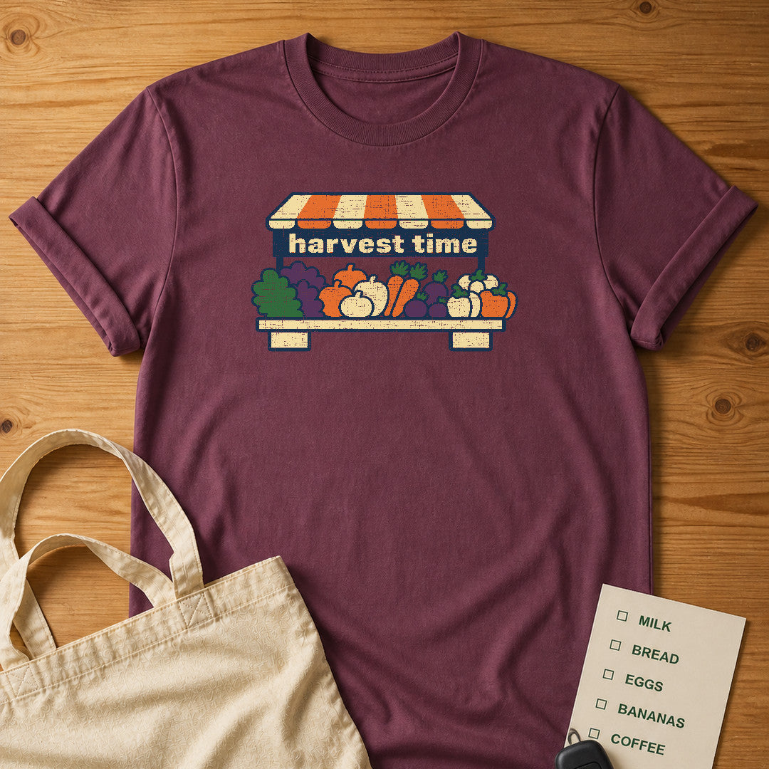 Harvest Time at the Market Tee Berry product mockup
