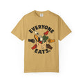 Everyone Eats Tee Mustard front mockup