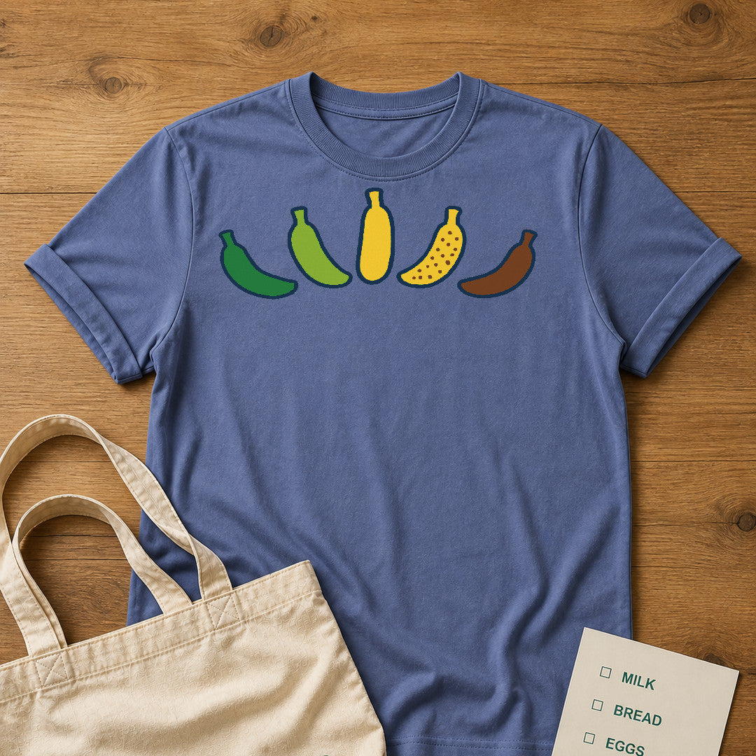 Banana Spectrum Tee Mystic Blue product mockup