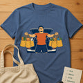 No Second Walk Tee China Blue product mockup