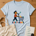 Cart-Aoke Tee Ice Blue product mockup