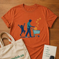 Aisle Joy Tee Burnt Orange product mockup