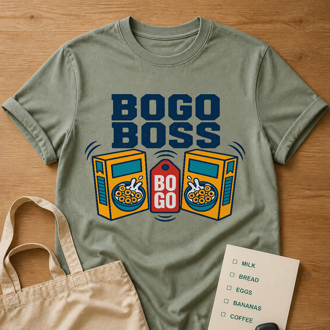 BOGO Boss Tee Sage product mockup