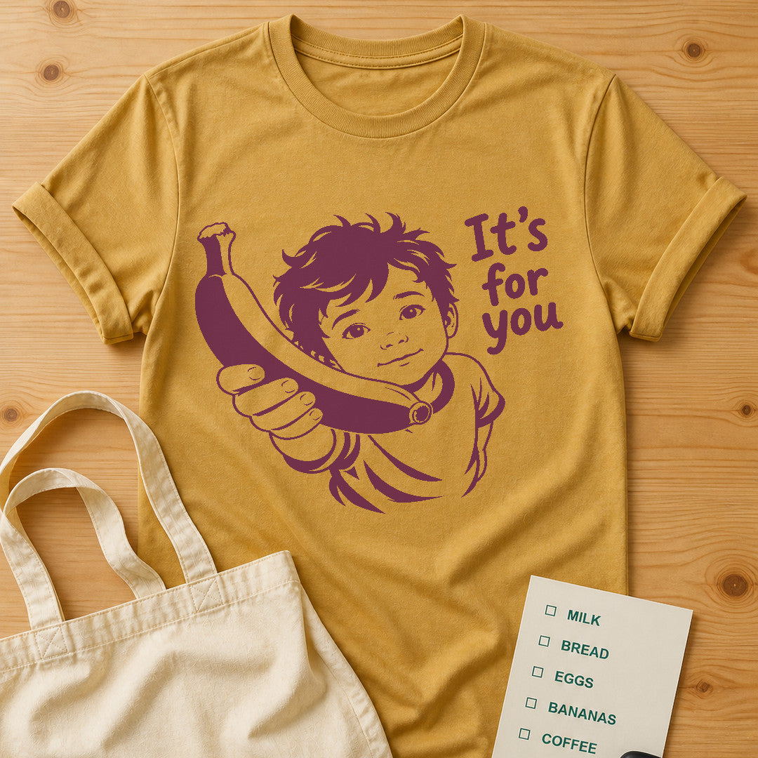 Banana Call Tee Mustard product mockup