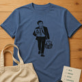 Cereal Commute Tee China Blue product mockup
