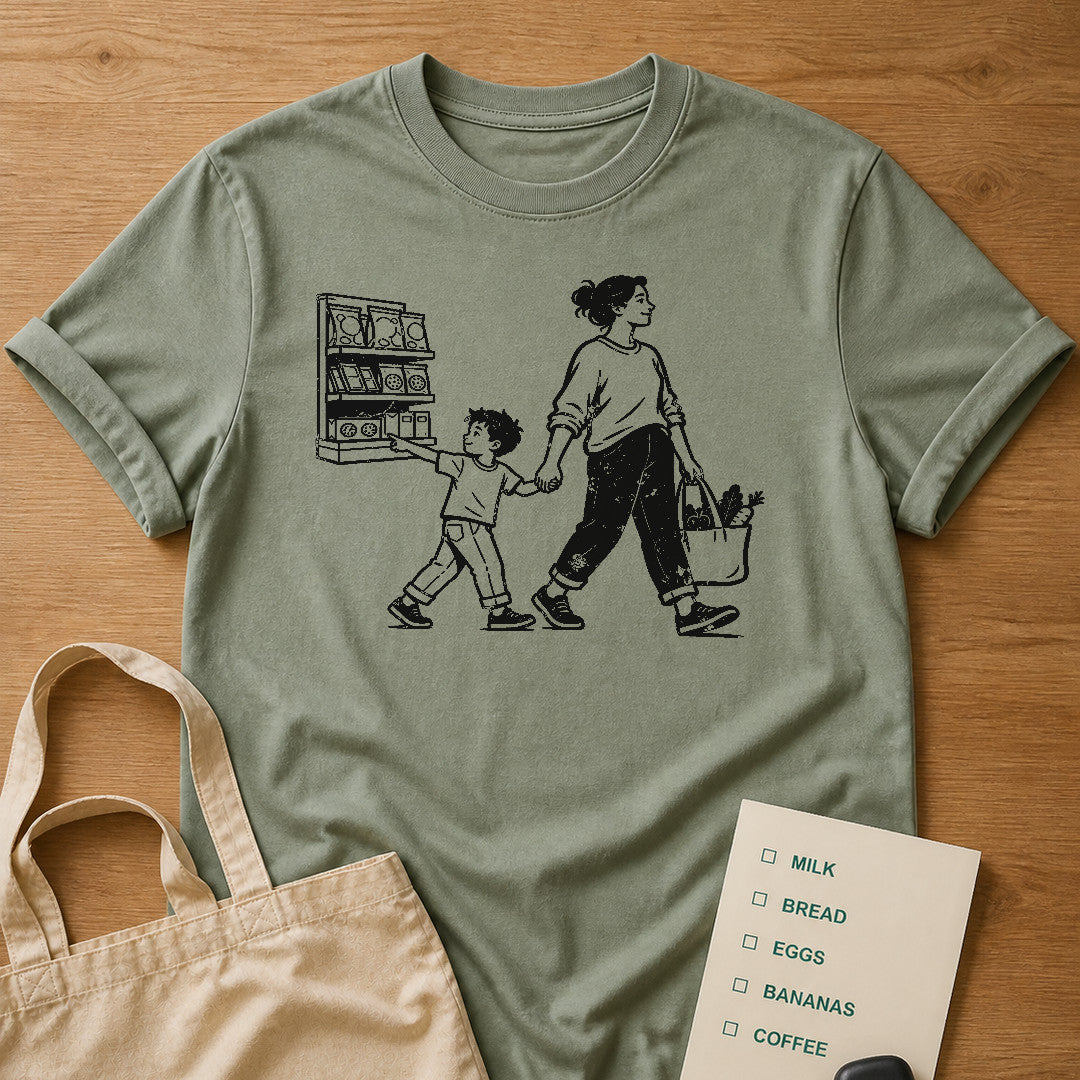 Past the Cookies Tee Sage product mockup