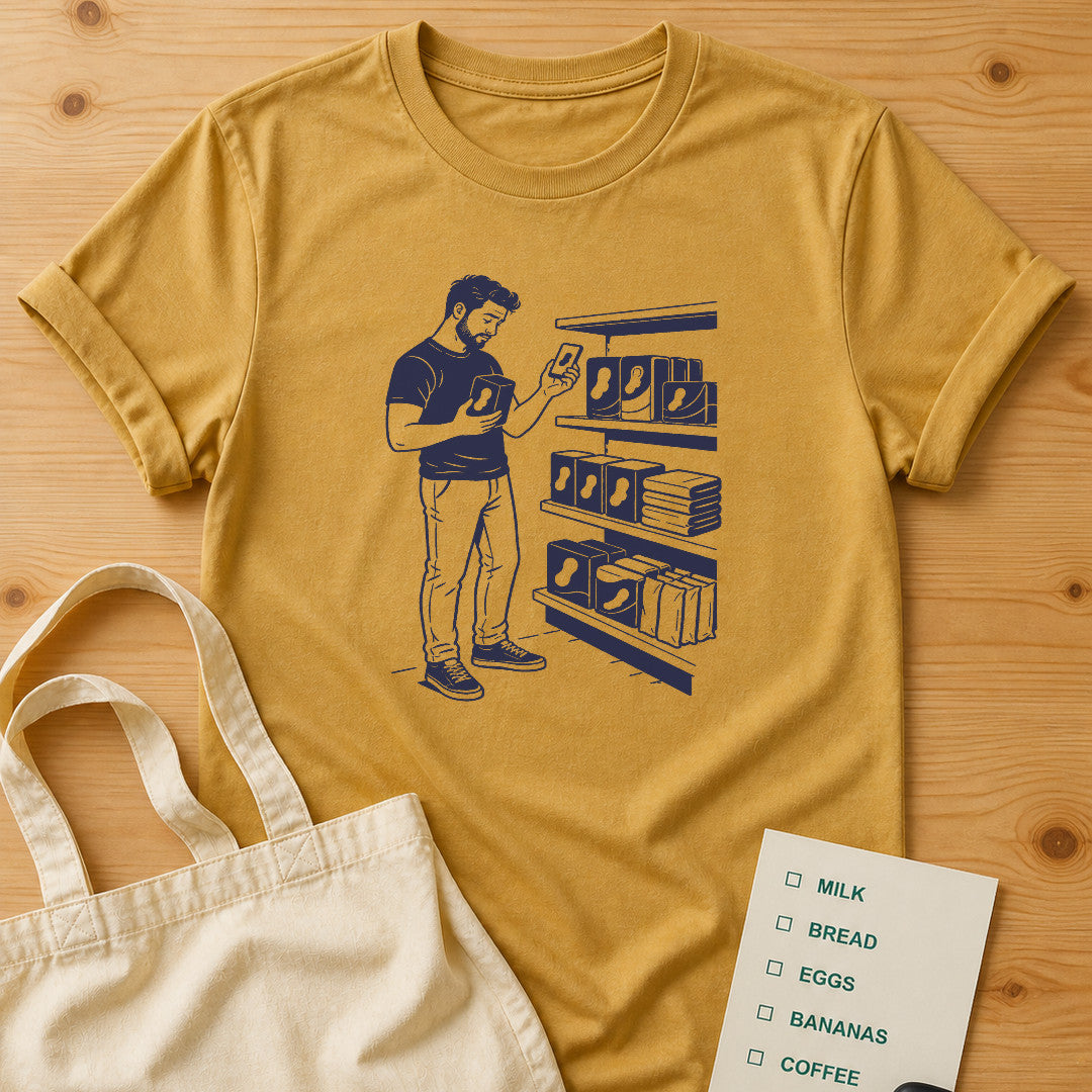 A Good Man Tee Mustard product mockup