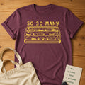 So So Many Cheeses Tee Berry product mockup