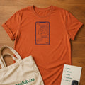 Good Man Text Tee Burnt Orange product mockup