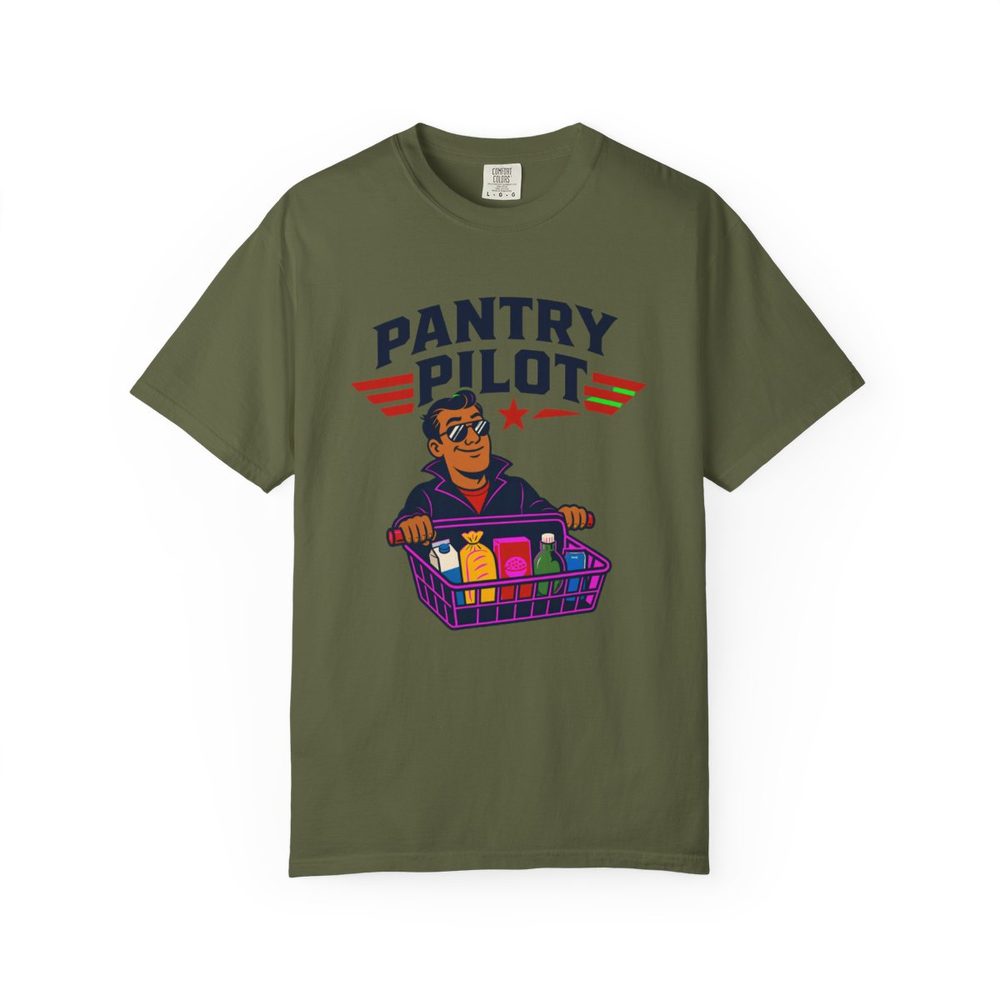 Pantry Pilot Tee Hemp front mockup