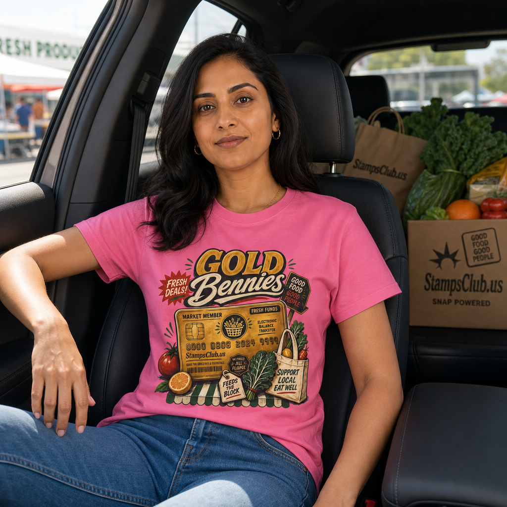 GOLD BENNIES FarmersMarket Tee primary mockup