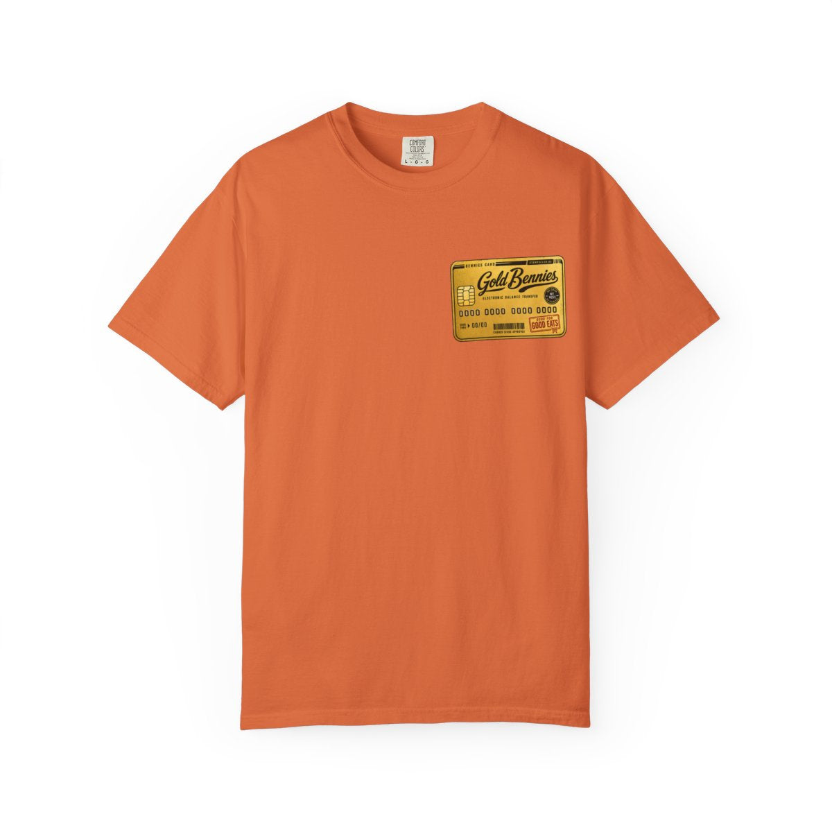 GOLD BENNIES Minimalist Tee Burnt Orange front mockup