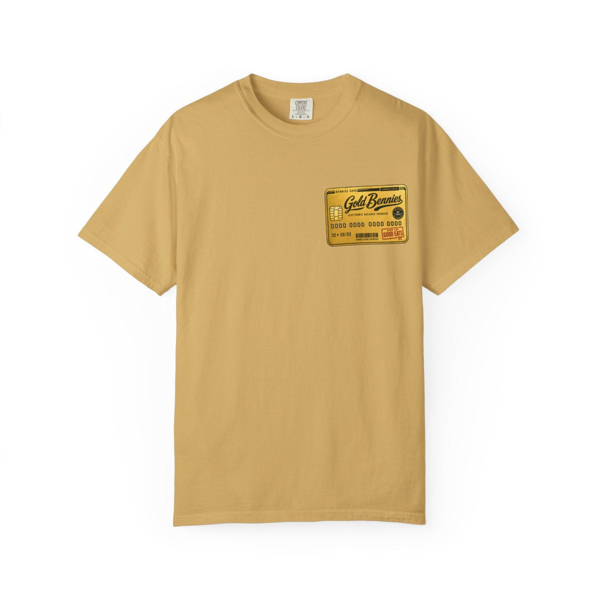 GOLD BENNIES Minimalist Tee Mustard front mockup
