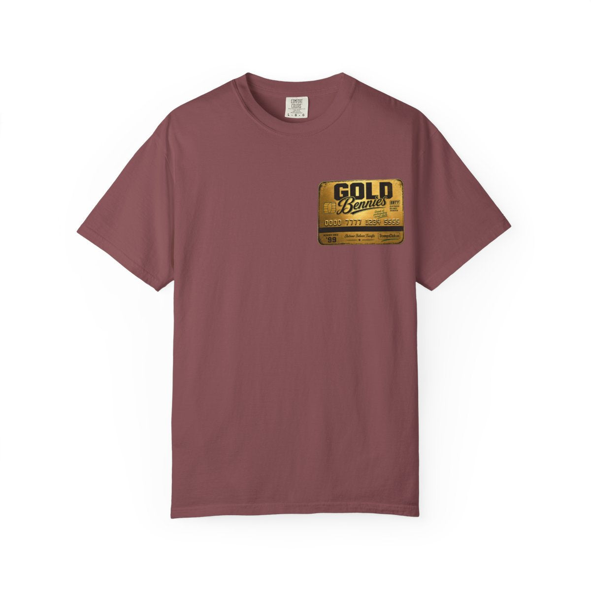 GOLD BENNIES Streetwear Tee Brick front mockup