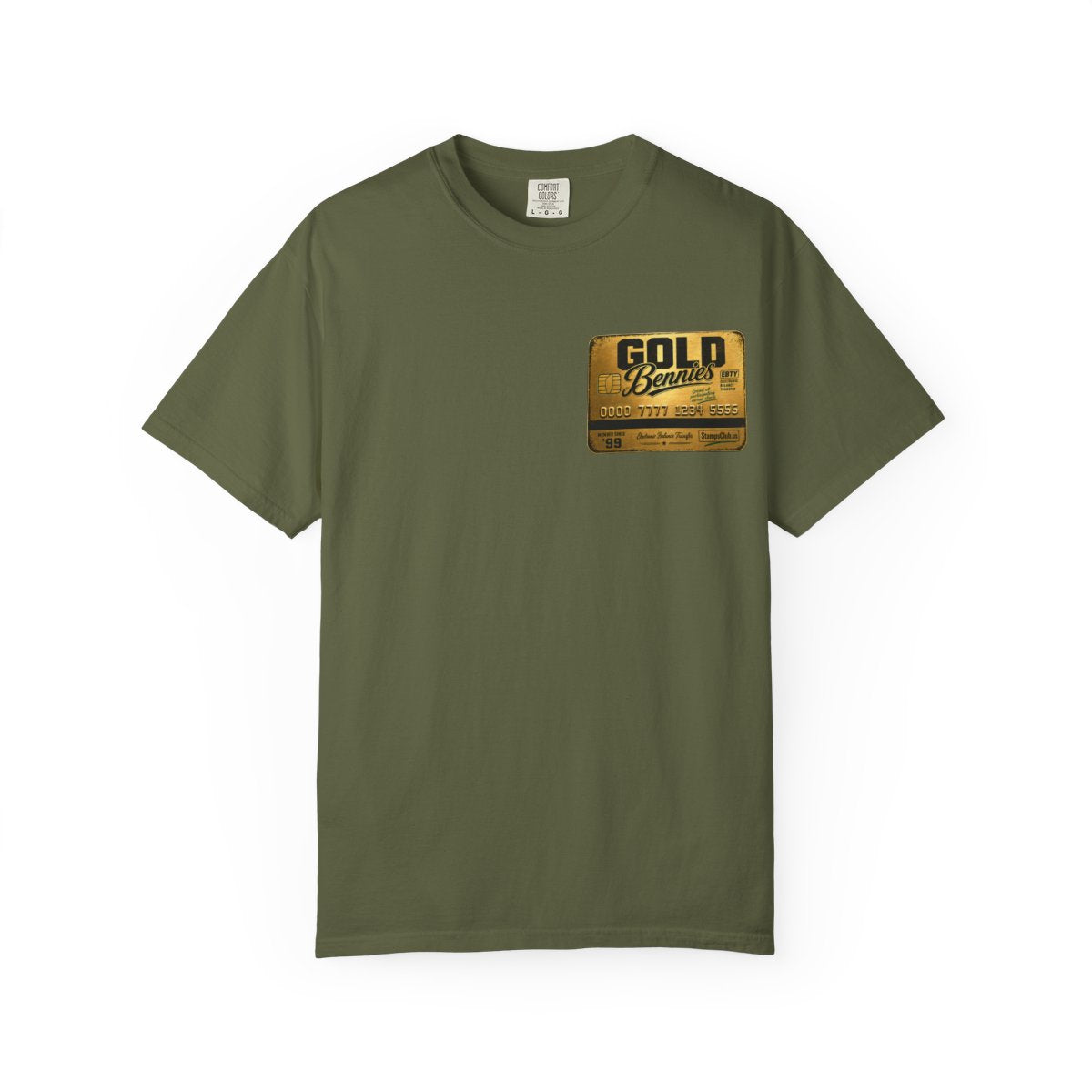 GOLD BENNIES Streetwear Tee Hemp front mockup