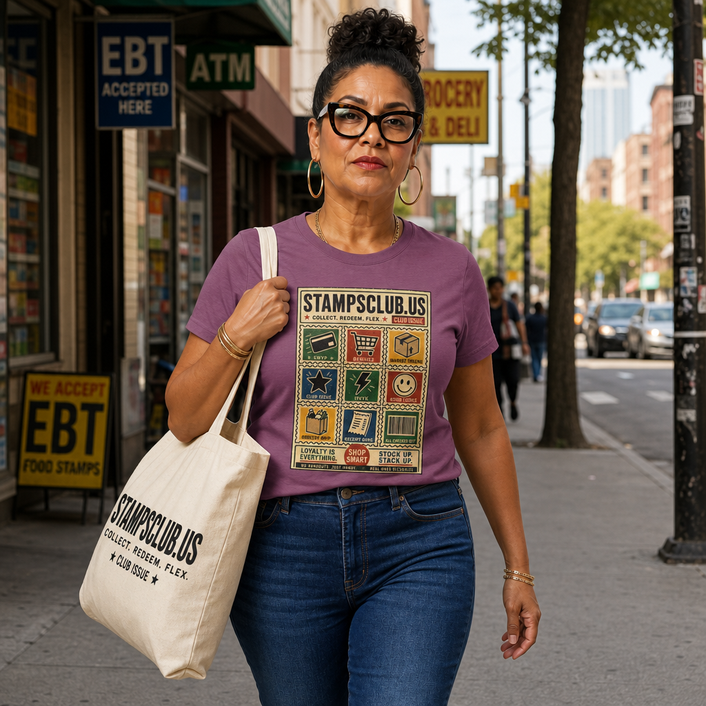 Stamp Sheet Grid Vintage Tee primary mockup