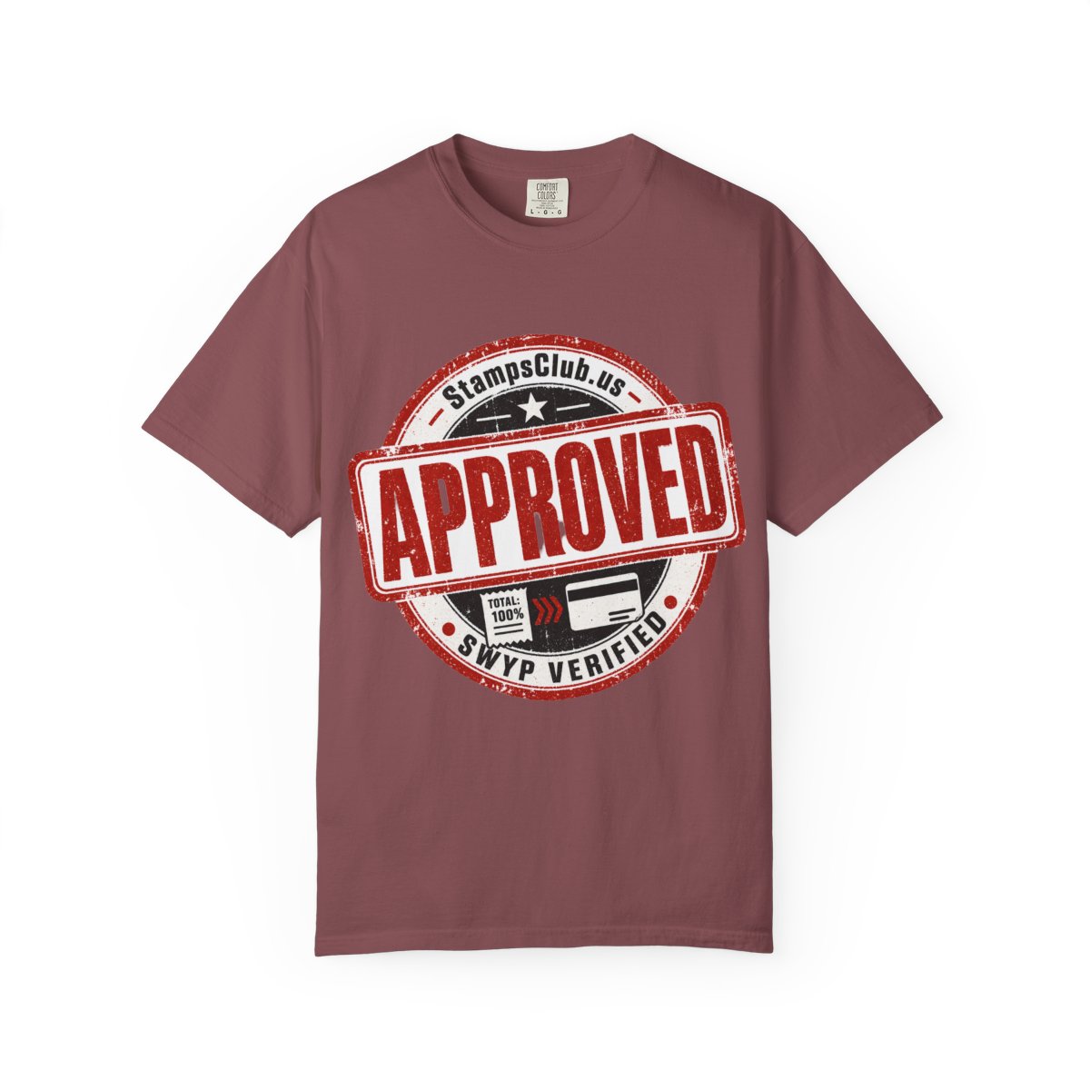Stamped Approved Streetwear Tee Brick front mockup