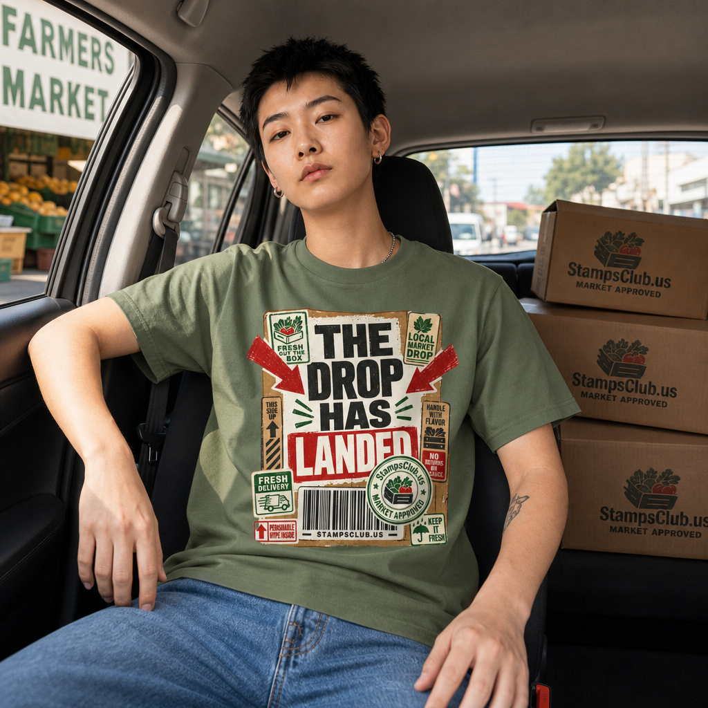 Drop Has Landed FarmersMarket Tee primary mockup