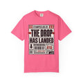 Drop Has Landed Minimalist Tee Crunchberry front mockup